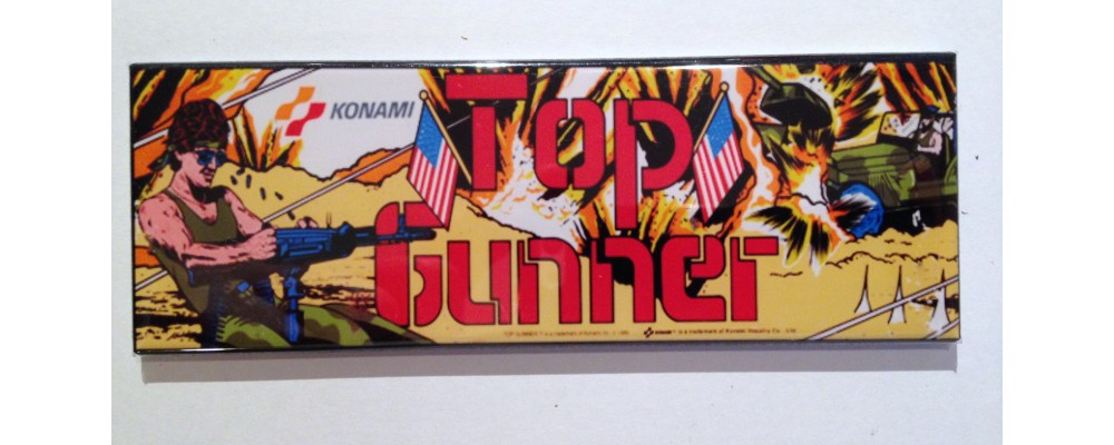 Top Gunner - Marquee - Magnet - Konami
